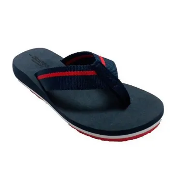 Chanclas playa piscina muejr del dedo tela marinera Gioseppo en azul