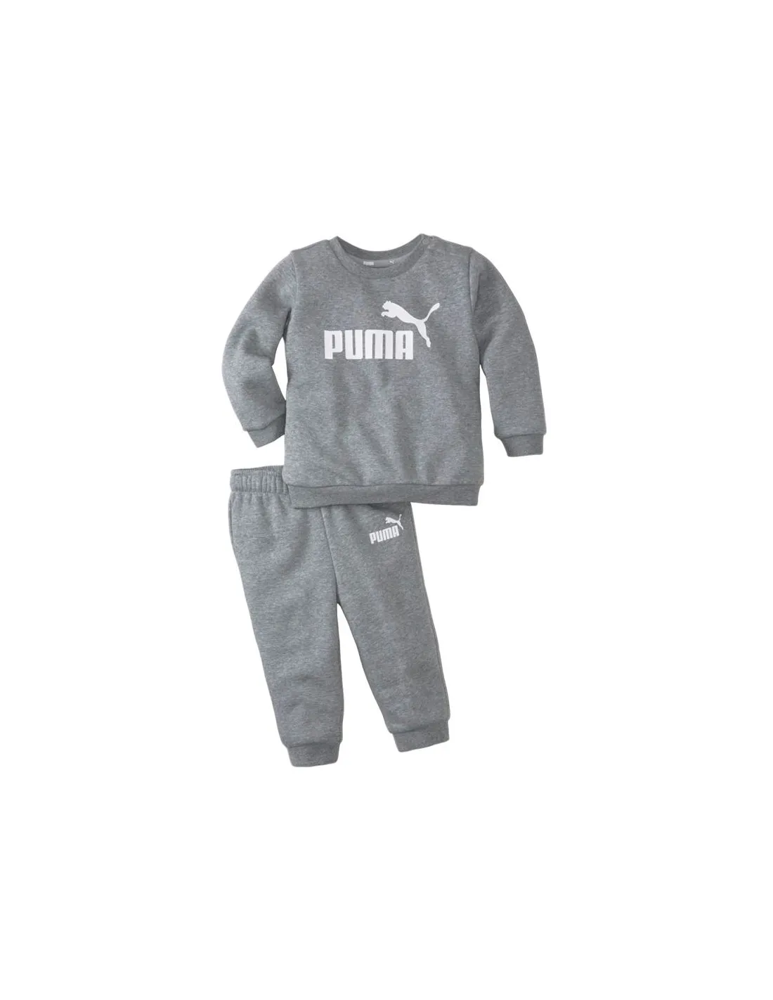 Chándal Puma Minicats Essentials Crew Jo Niño Gris