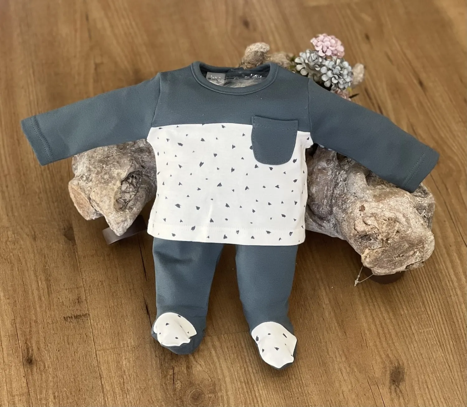 Conjunto unisex de algodón 100 x 100 colección Vainilla