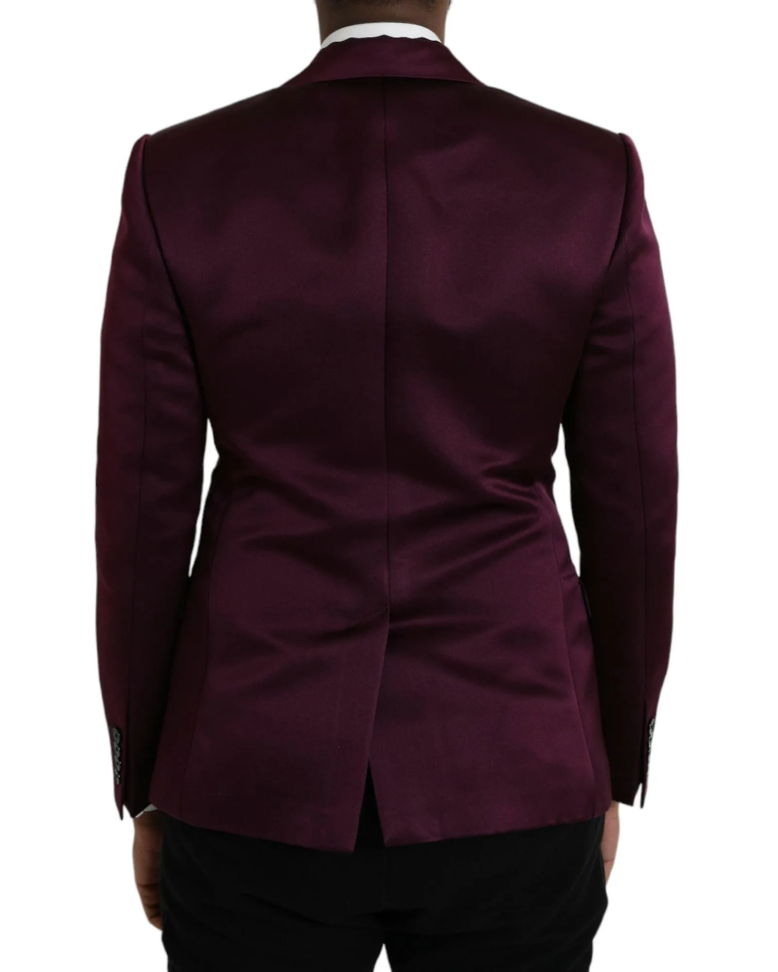 Dolce & Gabbana Silk Single Breasted Blazer Coat