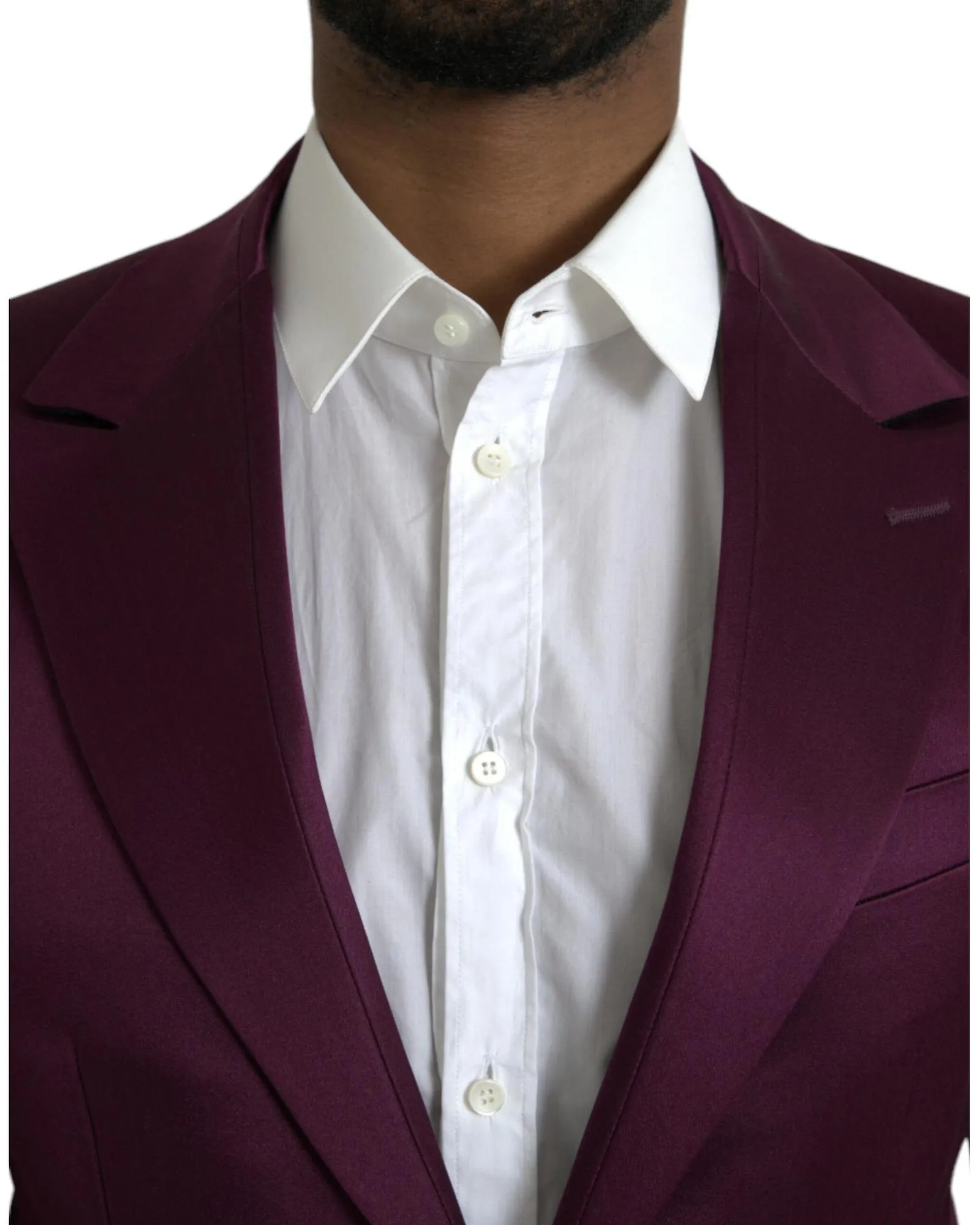 Dolce & Gabbana Silk Single Breasted Blazer Coat