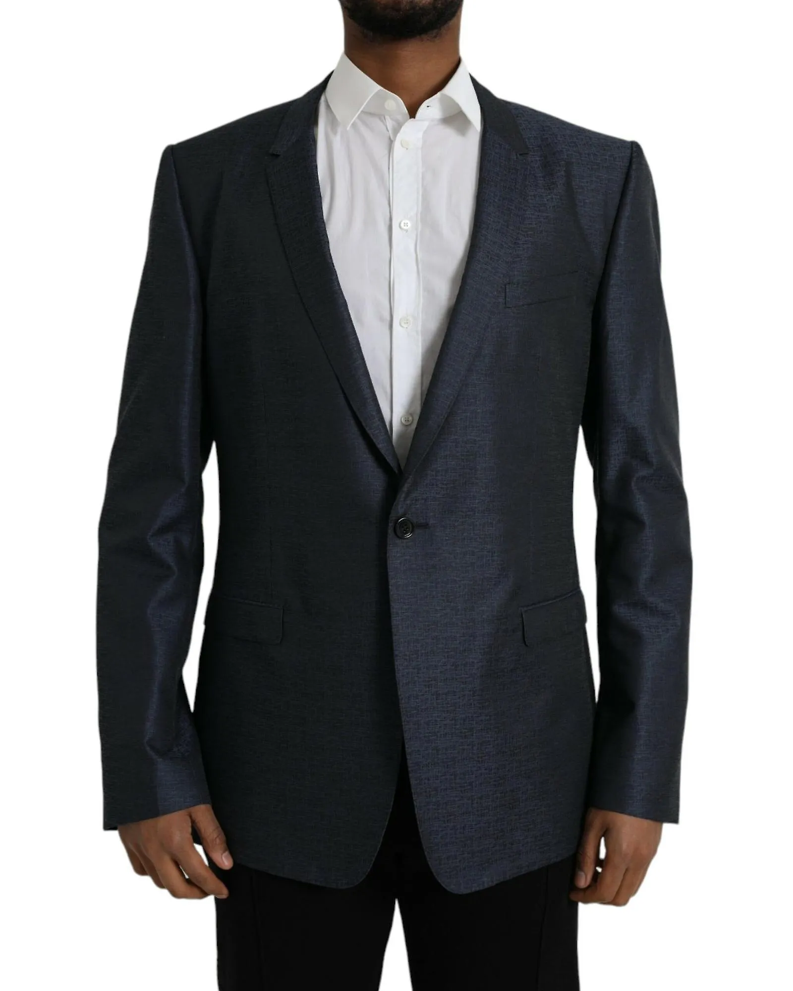 Dolce & Gabbana Wool Single Breasted Coat Blazer