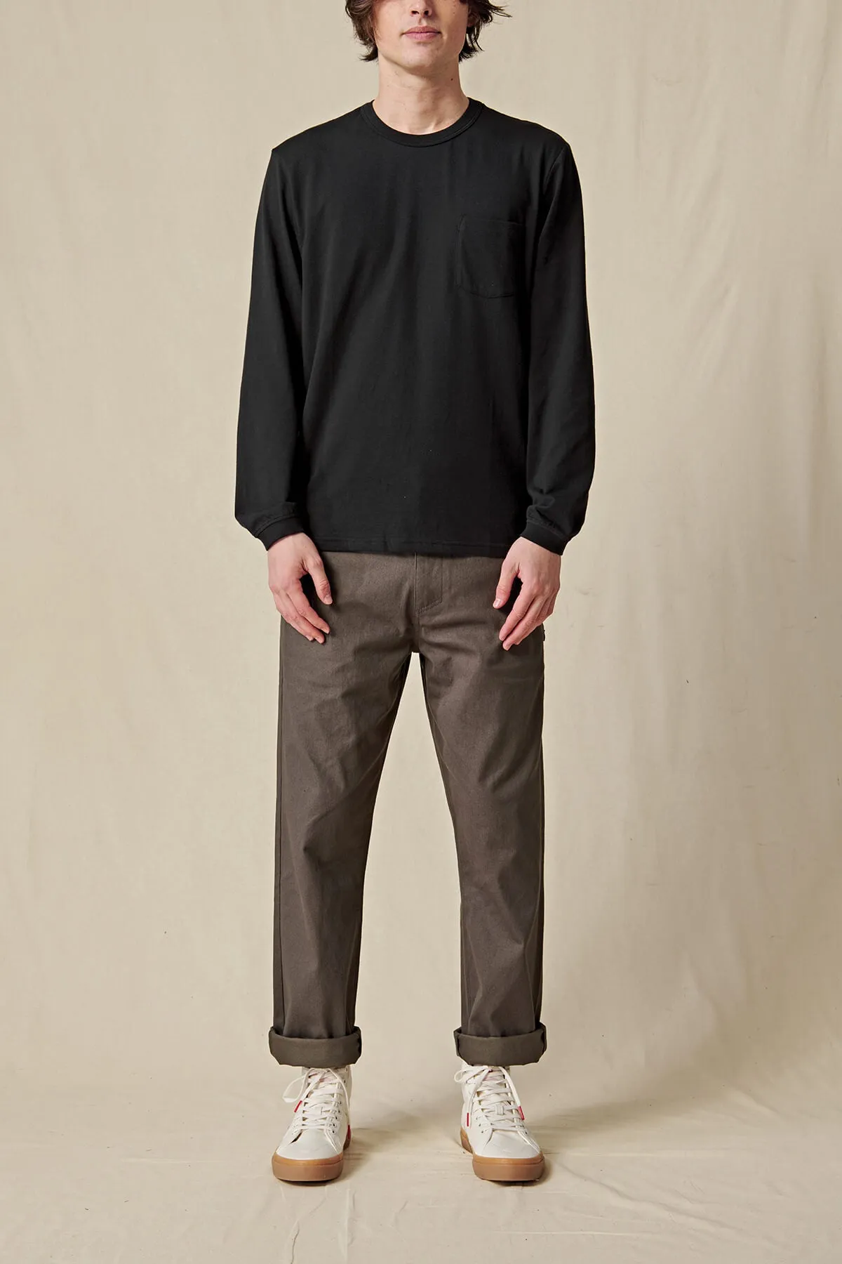 EVERY DAMN DAY LS TEE  BLACK