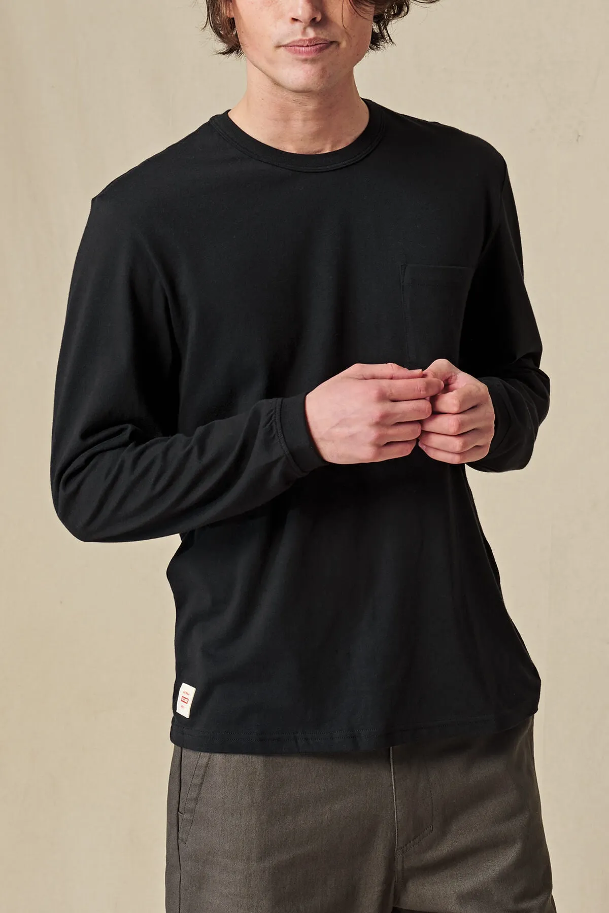 EVERY DAMN DAY LS TEE  BLACK