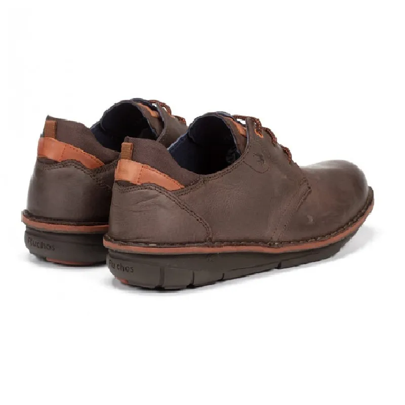 FLUCHOS ALFA F0700 Marrón. Zapato sport liso Hombre