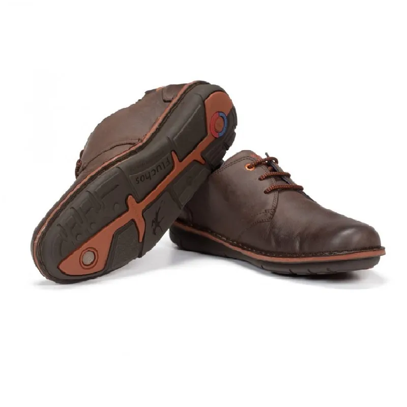 FLUCHOS ALFA F0700 Marrón. Zapato sport liso Hombre