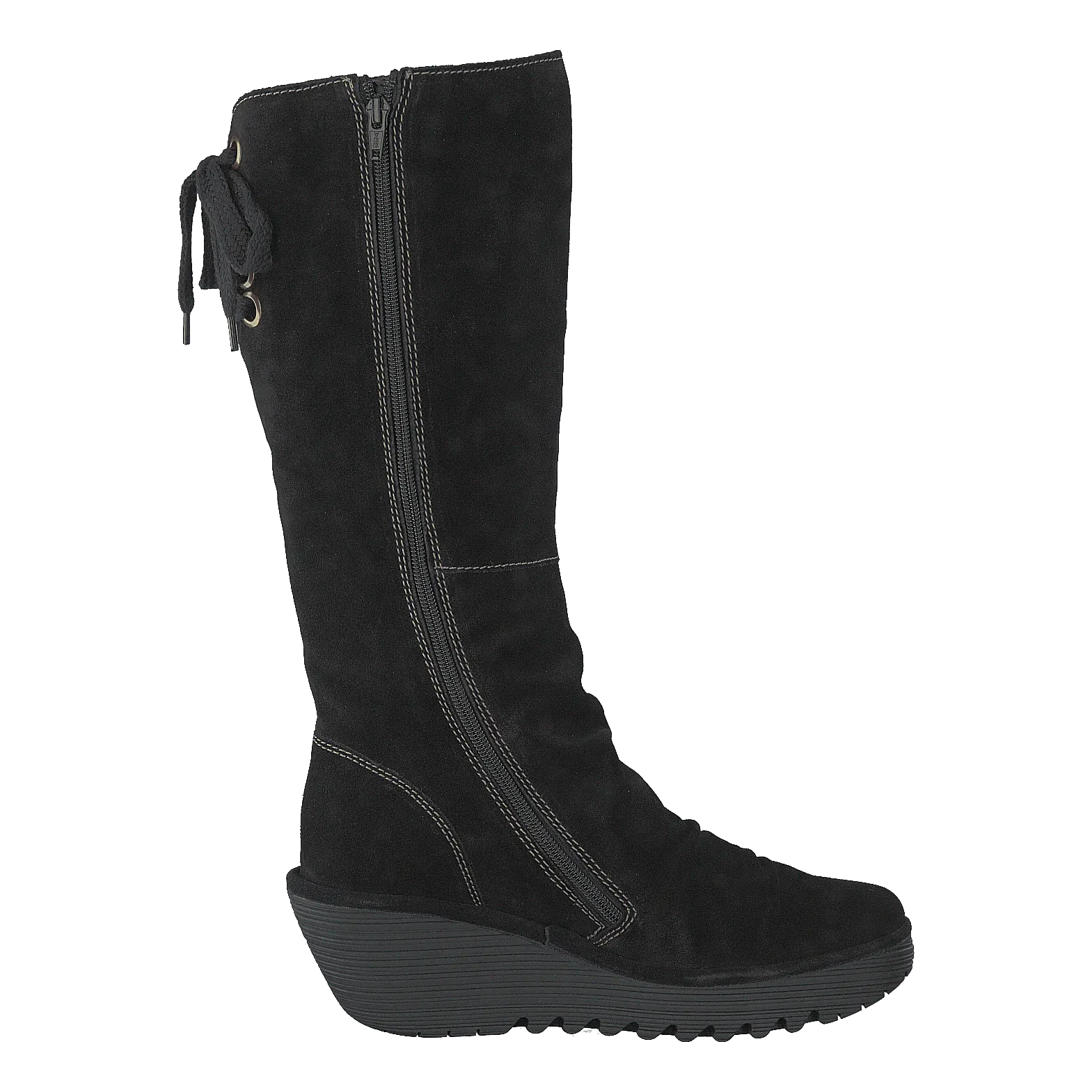 Fly London zapatos Yust Oil Suede Black