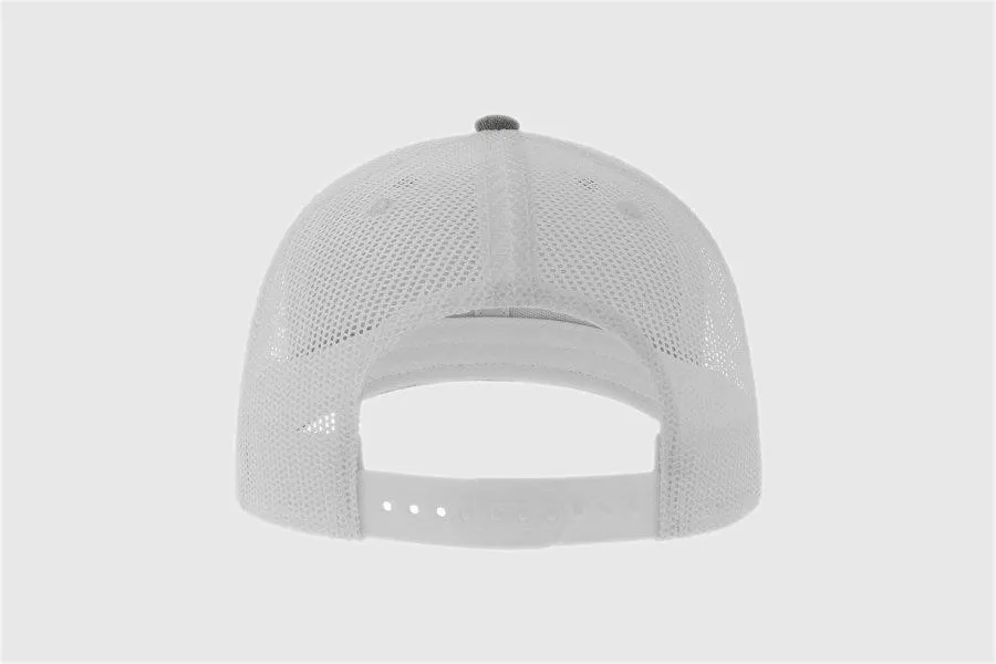 GORRA TRUCKER 6 PANELES COLOR MARINOGRIS MELANGEBLANCO
