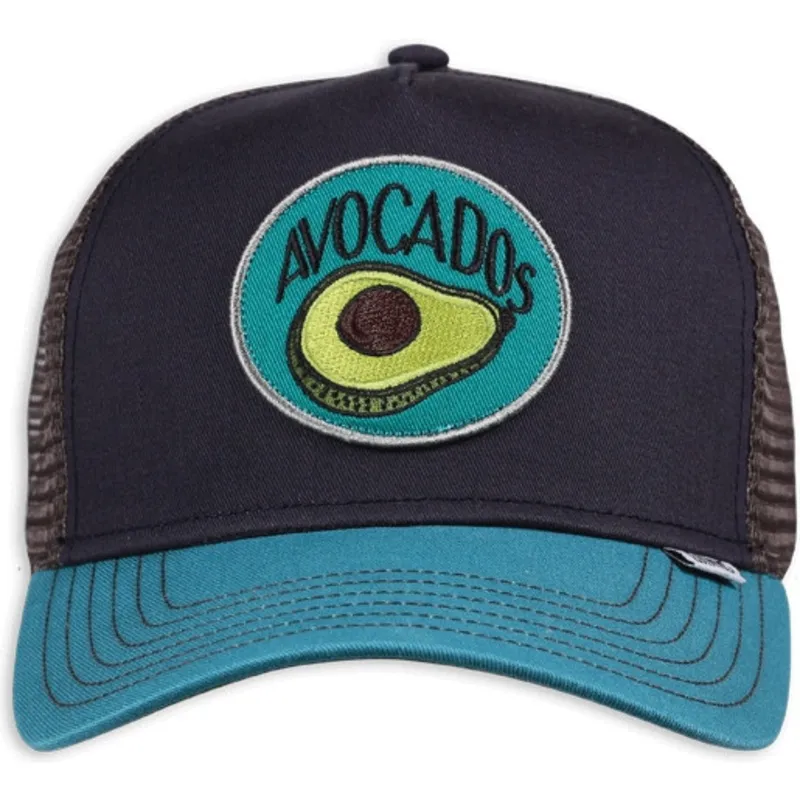 Gorra trucker azul marino Food Avocado de Djinns
