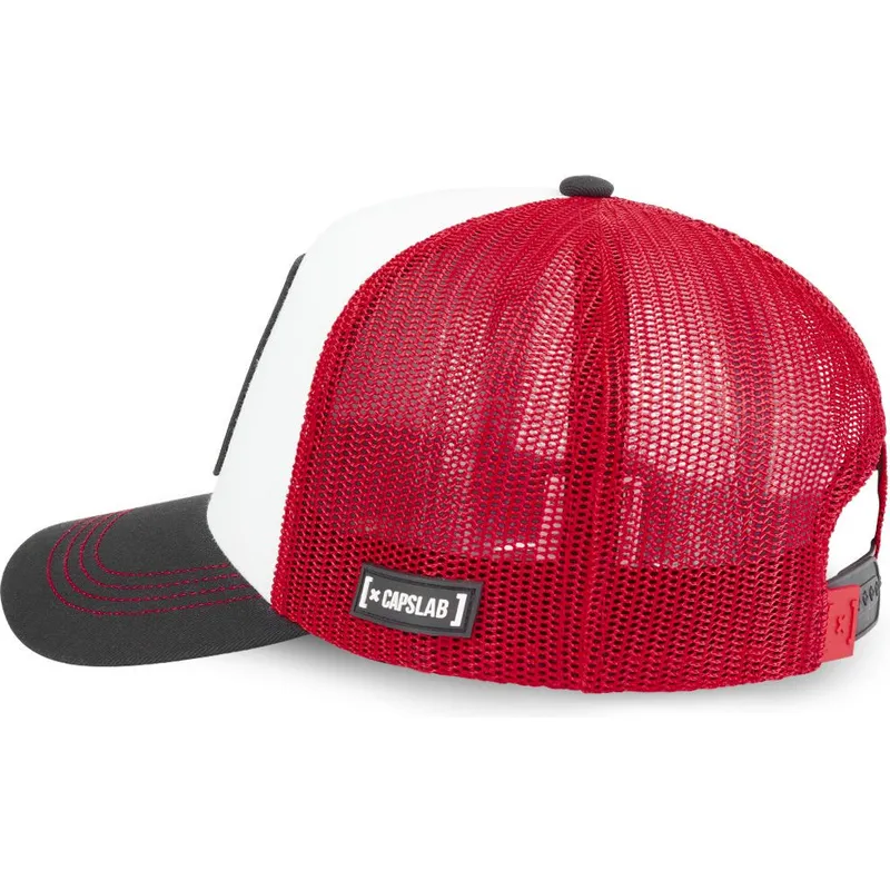 Gorra trucker blanca, roja y negra Mario SMB MAR Super Mario Bros. de Capslab