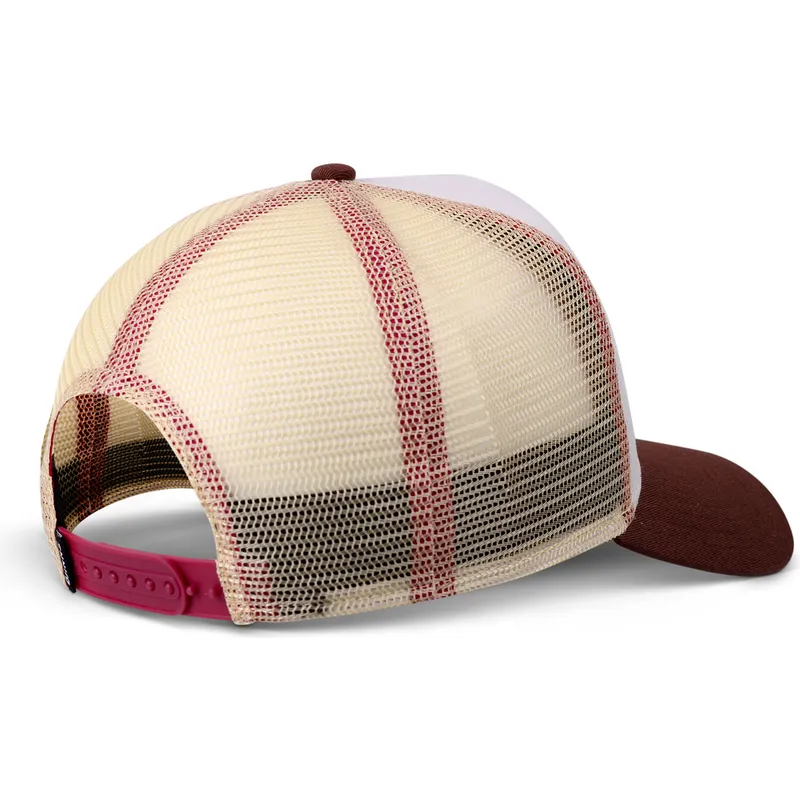 Gorra trucker blanca y marrón Ramen HFT Food de Djinns