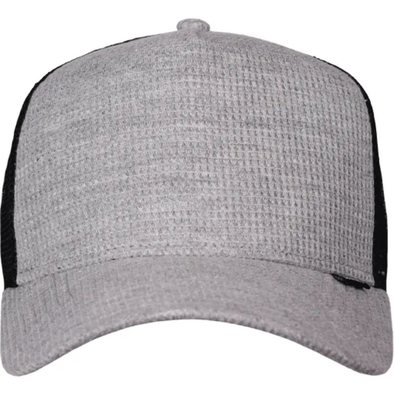 Gorra trucker gris y negra HFT WaffleJersey de Djinns
