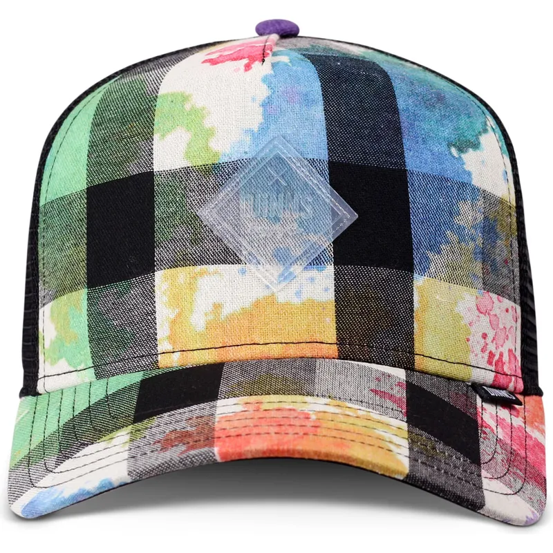 Gorra trucker multicolor HFT Dirty Check de Djinns