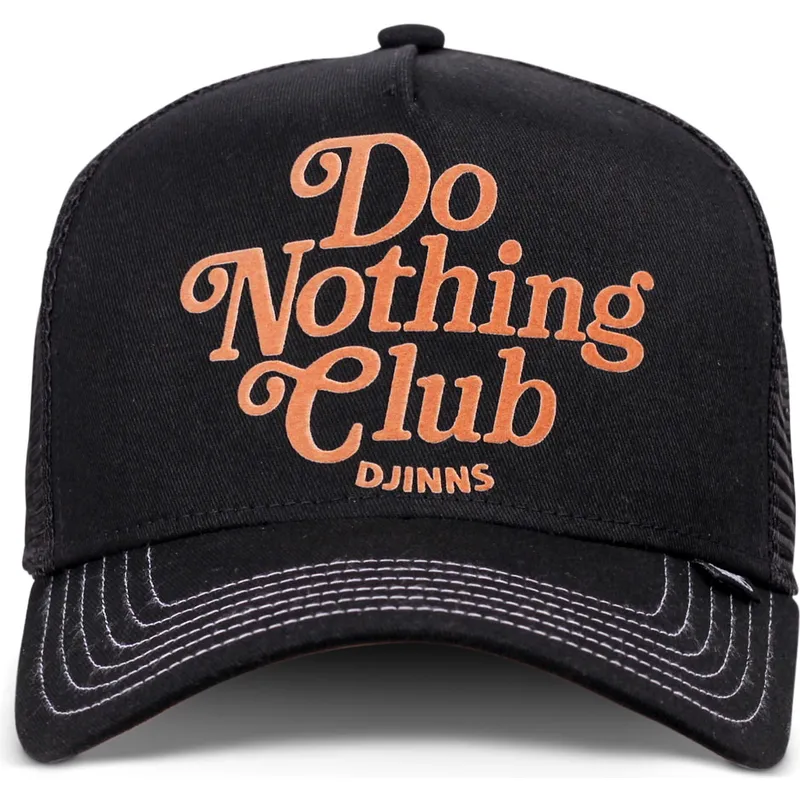 Gorra trucker negra Do Nothing Club HFT DNC 30th de Djinns
