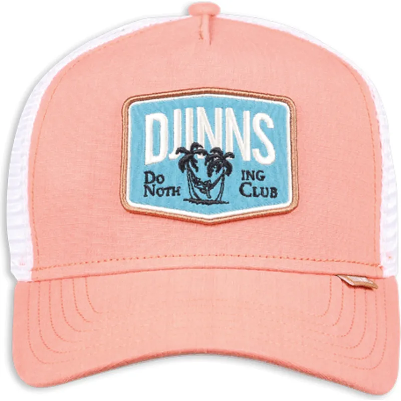 Gorra trucker rosa y blanca Do Nothing Club HFT DNC SunnyFab de Djinns