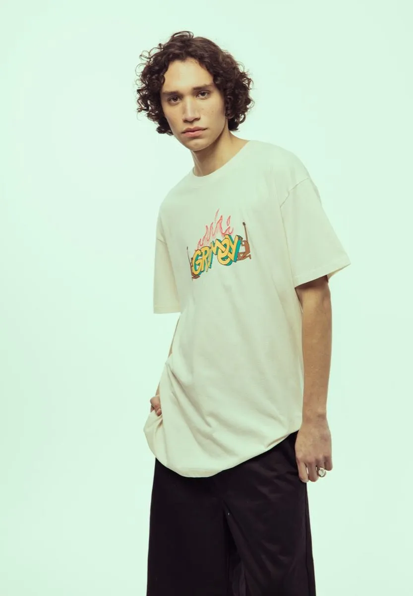 GRIMEY JURASSIC PROUD REGULAR TEE WHITE | SS24