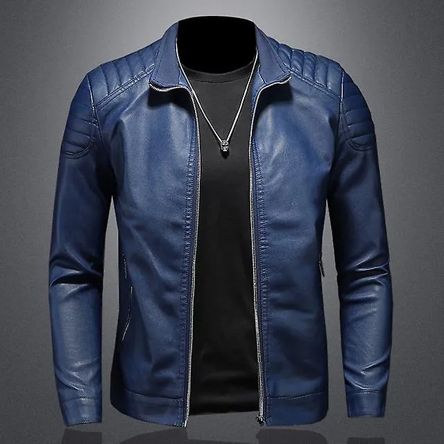 Hombres Autumn Fashion Motorcycle 2023 Slim Men Streetwear Baseball Outdoor Pu Chaqueta de cuero Bomber Bomber Casual New Blazer