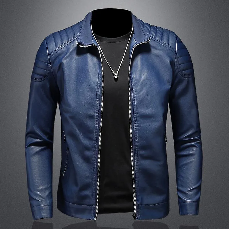 Hombres Autumn Fashion Motorcycle 2023 Slim Men Streetwear Baseball Outdoor Pu Chaqueta de cuero Bomber Bomber Casual New Blazer