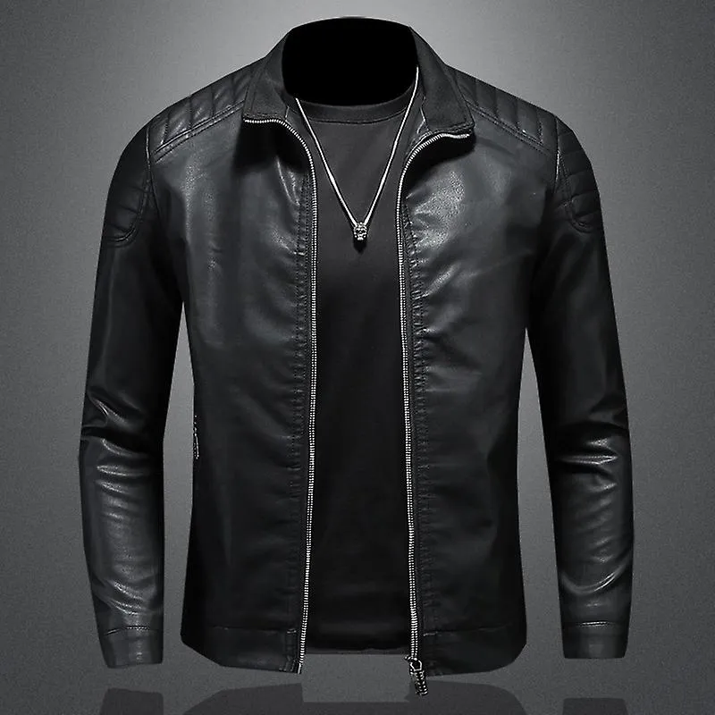 Hombres Autumn Fashion Motorcycle 2023 Slim Men Streetwear Baseball Outdoor Pu Chaqueta de cuero Bomber Bomber Casual New Blazer