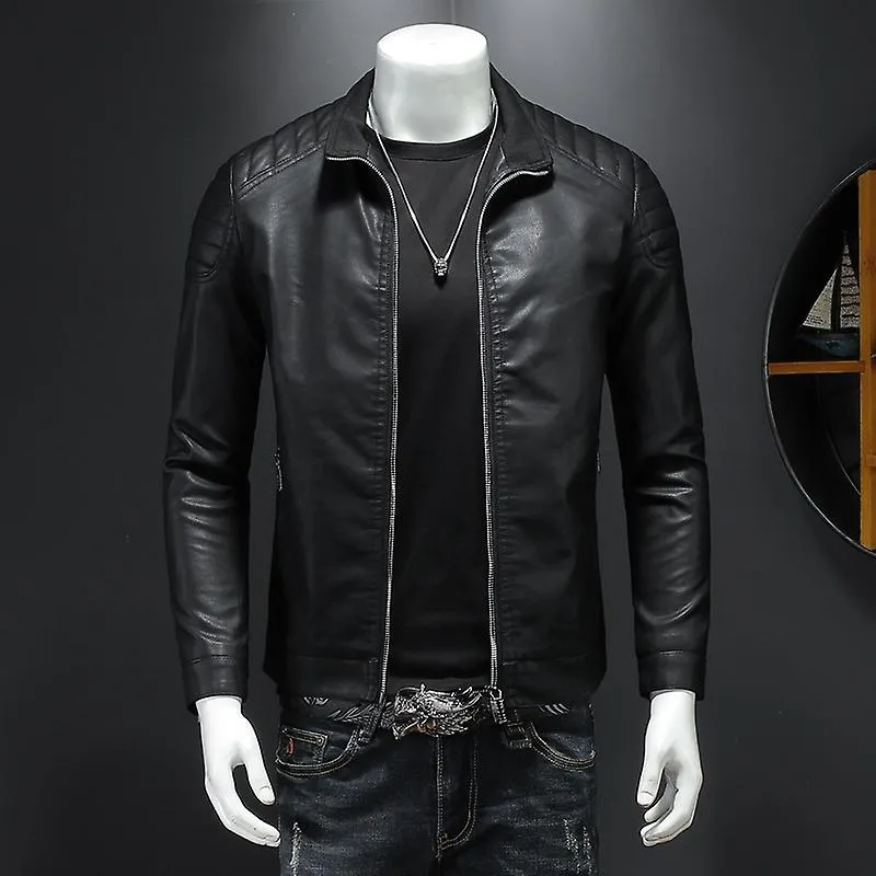 Hombres Autumn Fashion Motorcycle 2023 Slim Men Streetwear Baseball Outdoor Pu Chaqueta de cuero Bomber Bomber Casual New Blazer