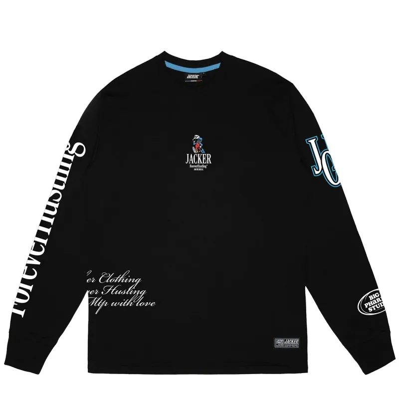 JACKER BIG PHARMA BLACK LONG SLEEVES TEESHIRT