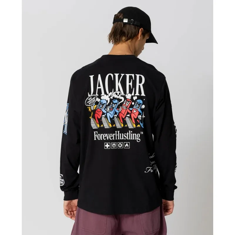 JACKER BIG PHARMA BLACK LONG SLEEVES TEESHIRT