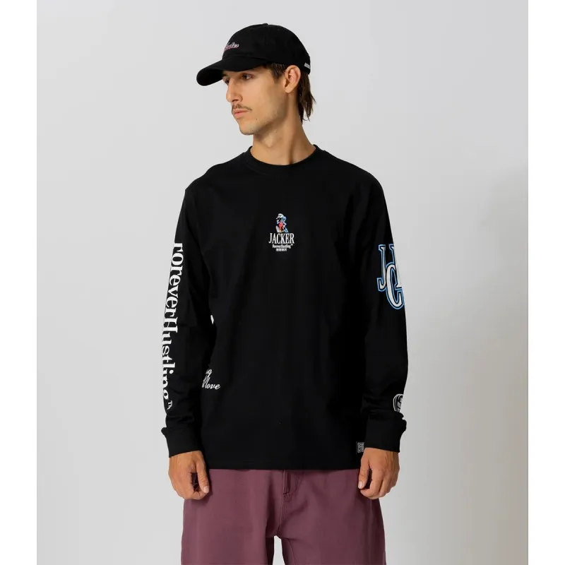 JACKER BIG PHARMA BLACK LONG SLEEVES TEESHIRT