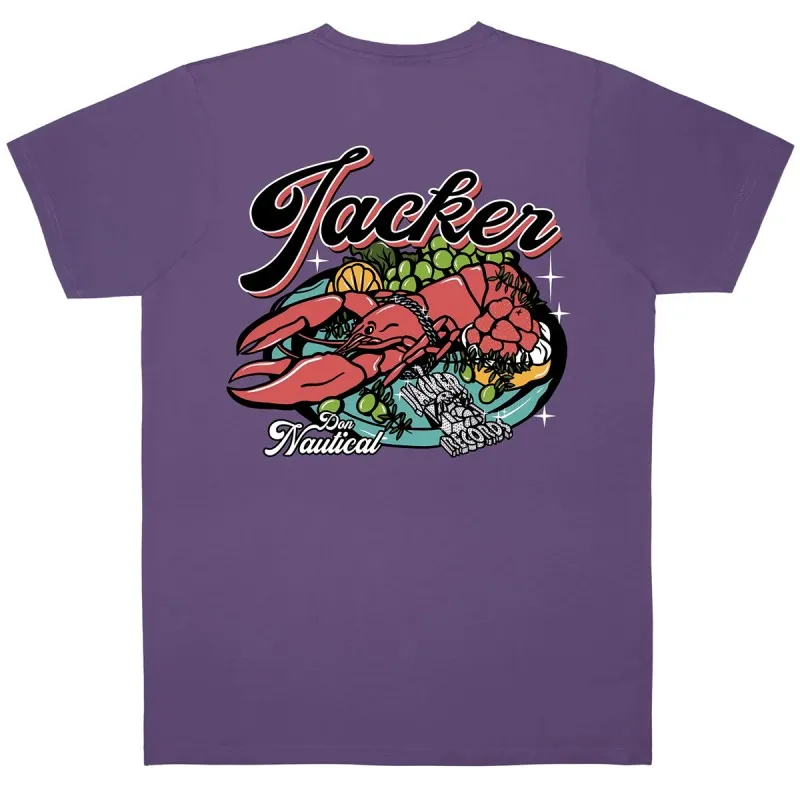 JACKER LOBSTER SERVICE PURPLE TEESHIRT