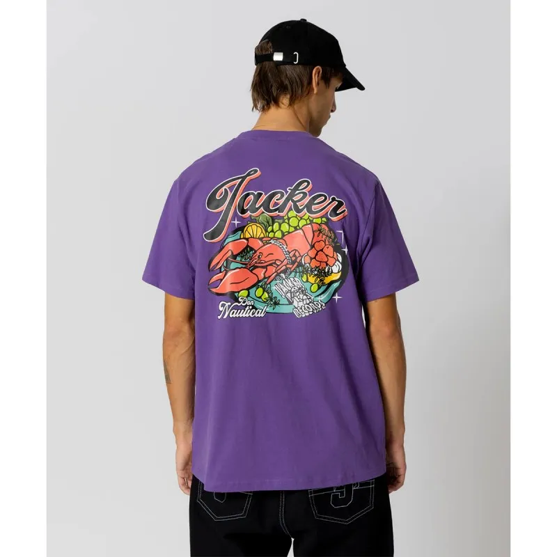 JACKER LOBSTER SERVICE PURPLE TEESHIRT