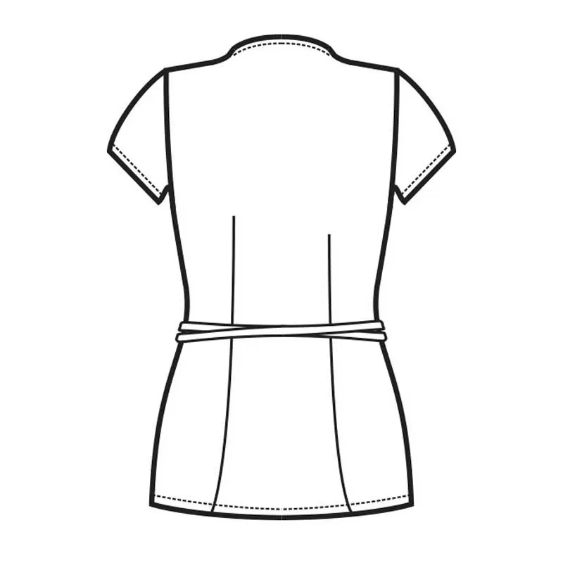 KIMONO LABORAL DE MUJER TONGA BLANCO  ISACCO