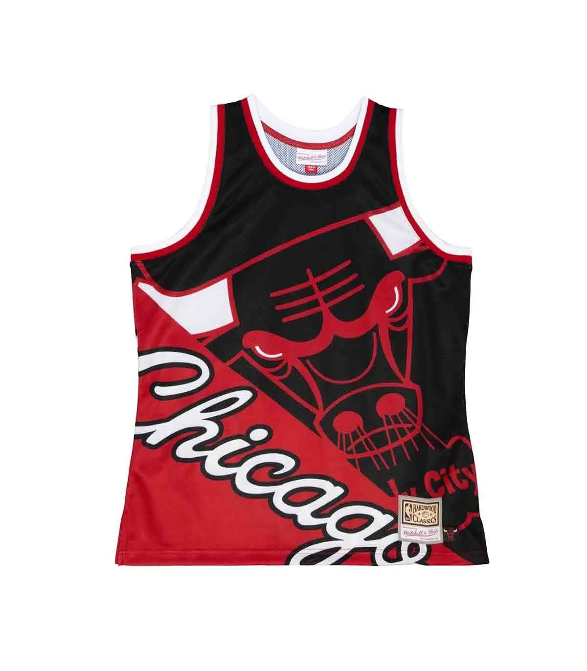MITCHELL & NESS  CAMISETA UNISEX NEGRA  NBA BULLS