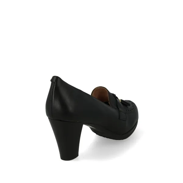 MOCASINES MUJER TACON COMODOS MOD. GRECIA NEGRO