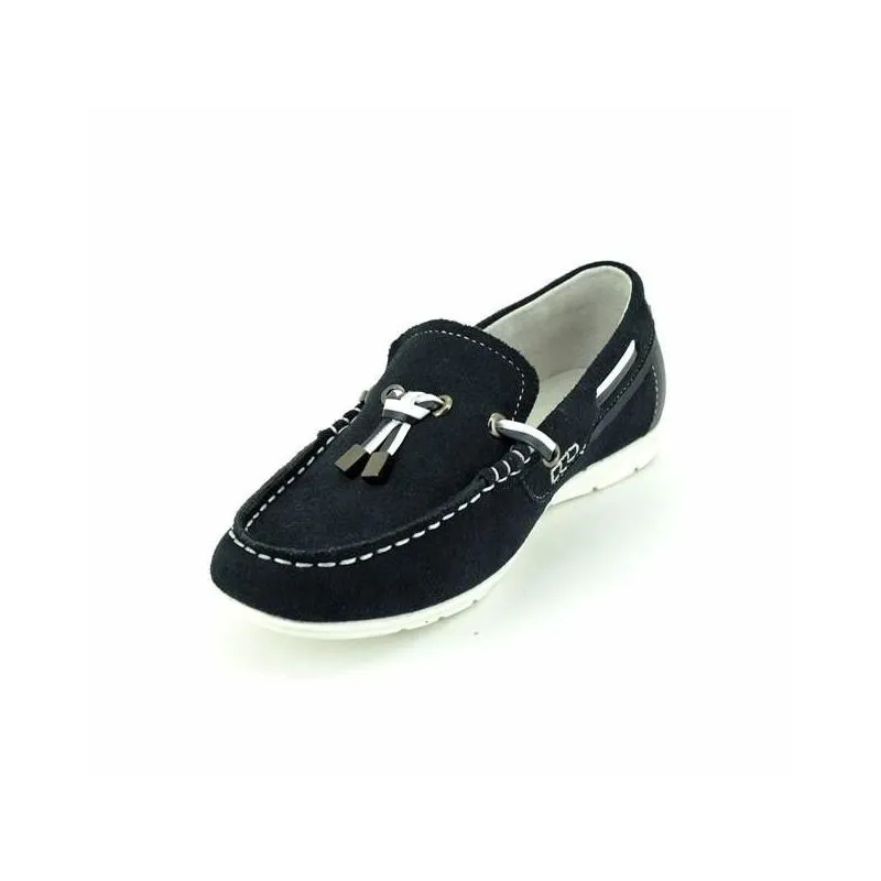 Mocasines niño de piel con borlas