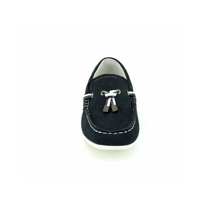 Mocasines niño de piel con borlas