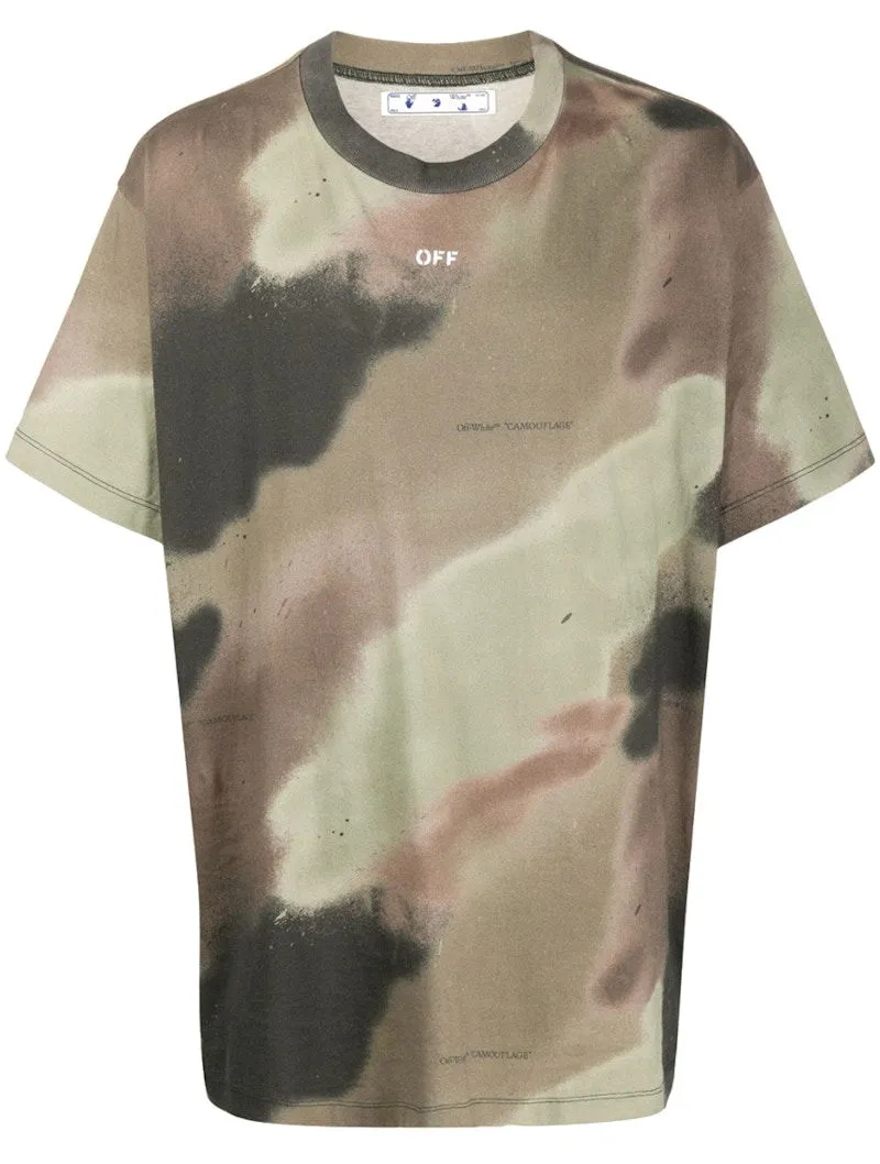 OFFWHITE CAMOUFLAGE STENCIL TEE CAMO