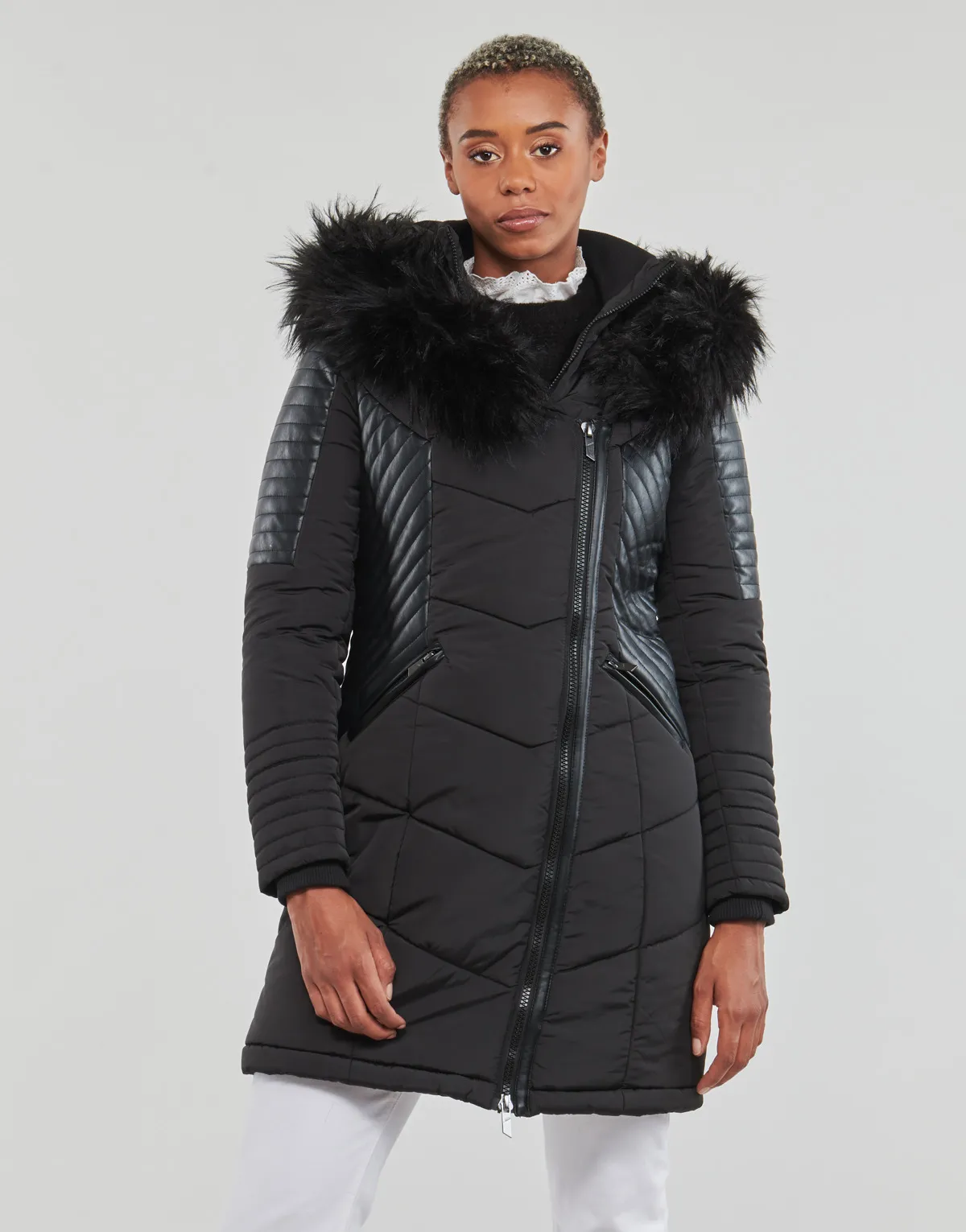 ONLNEWLINETTE FUR HOOD COAT OTW