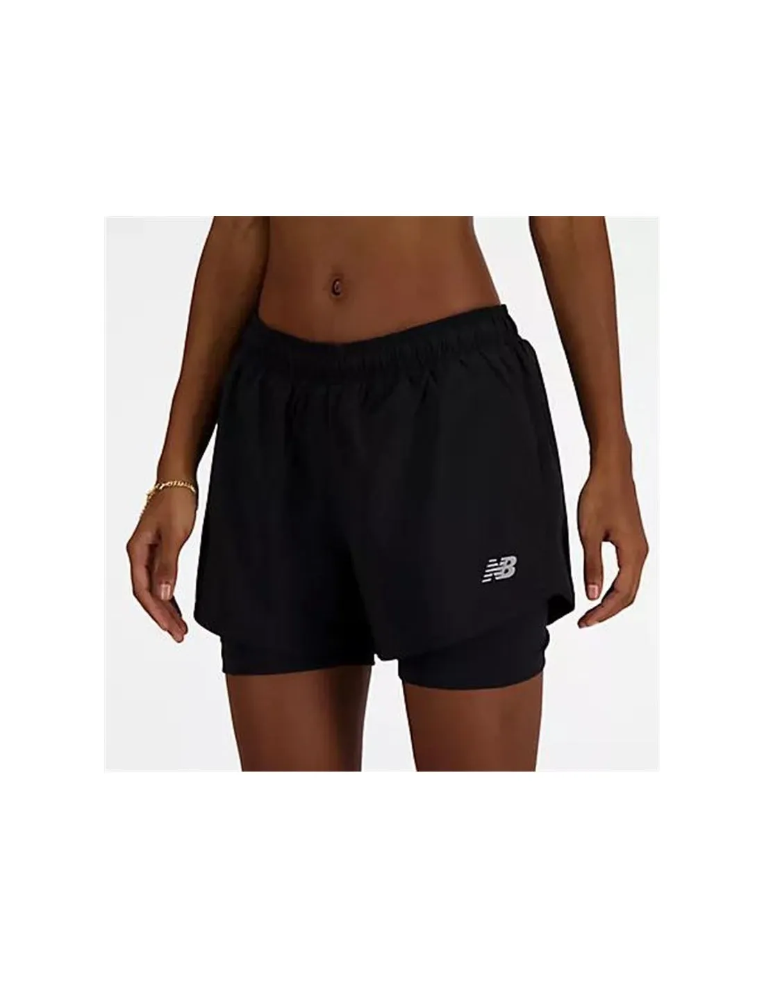 PANTALóN DE RUNNING NEW BALANCE SPORT ESSENTIALS 2IN1 3 MUJER NEGRO