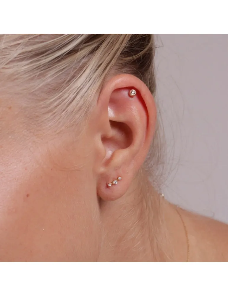 Pendientes Oro 18k Diamantes Mujer Lecarre GB157OA