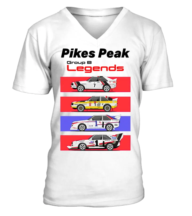 Pikes peak group B legends Camiseta cuello en V Unisex