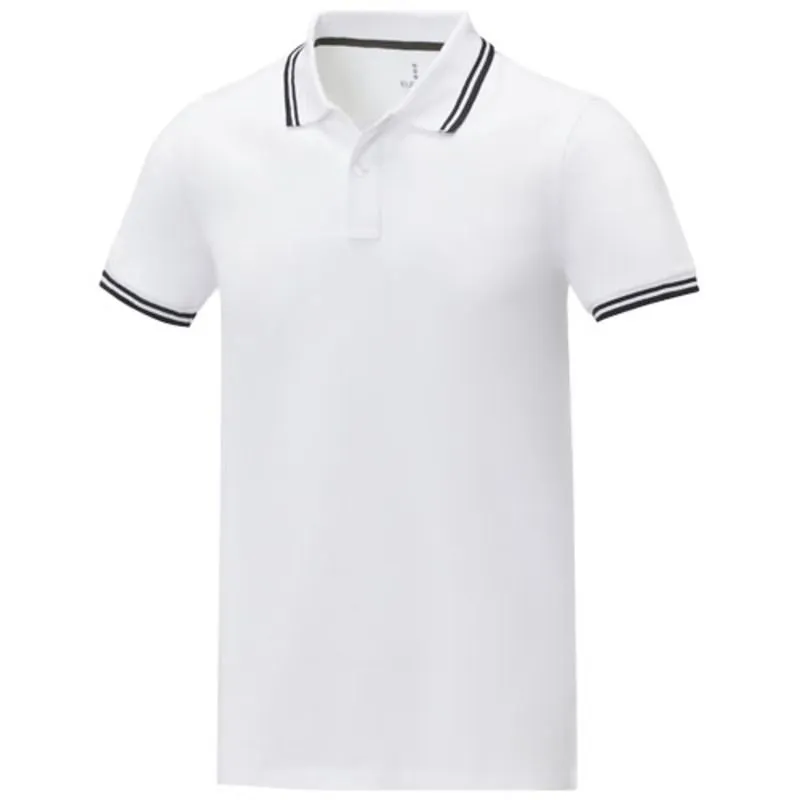 Polo de manga corta con ribete para hombre 'Amarago'