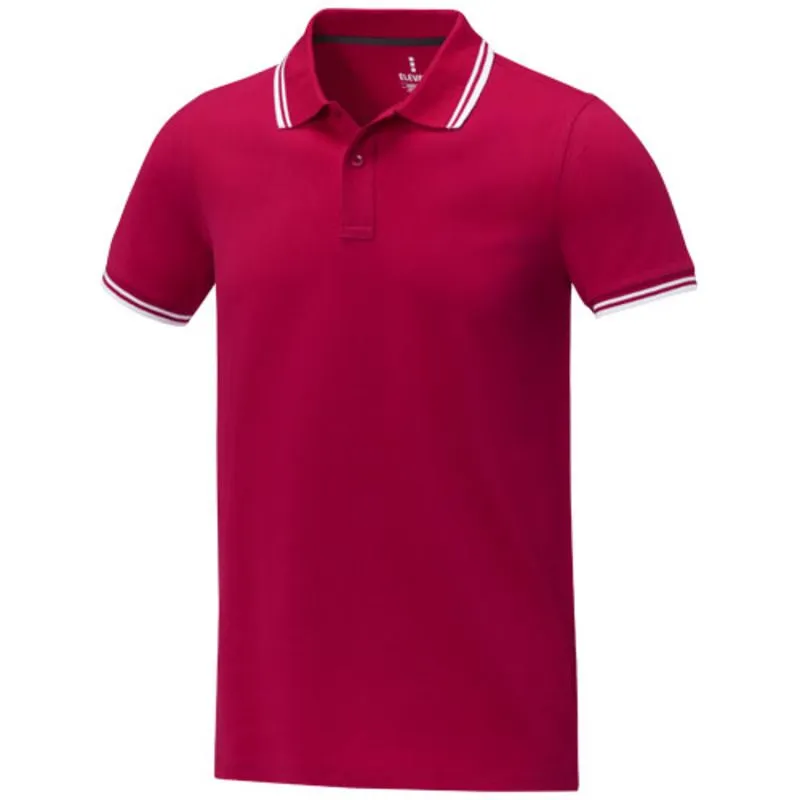 Polo de manga corta con ribete para hombre 'Amarago'