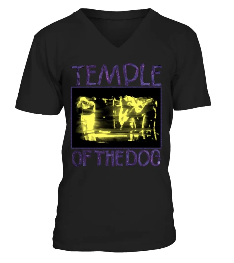 RK90SBK. TEMPLE OF THE DOG  TEMPLE OF THE DOG (1991) CAMISETA CUELLO EN V UNISEX