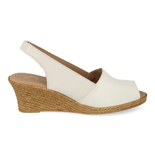 SANDALIAS CUÑA MUJER PIEL MOD. TIERRA BLANCA