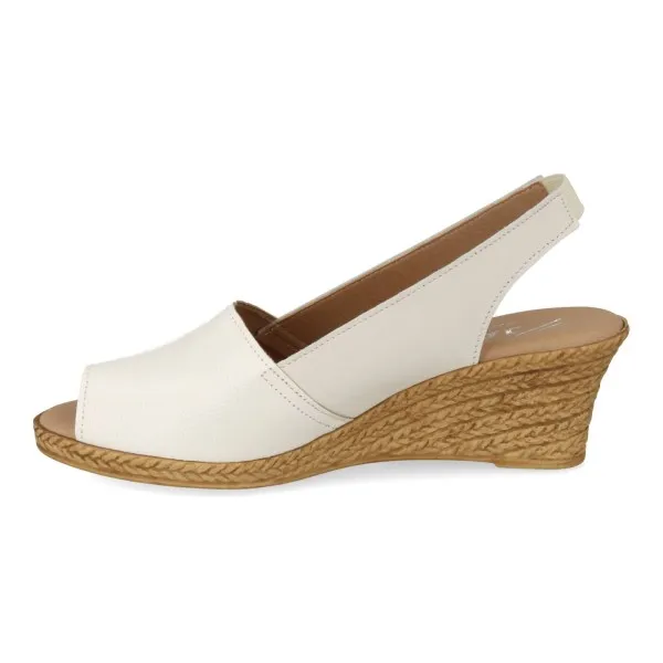 SANDALIAS CUÑA MUJER PIEL MOD. TIERRA BLANCA