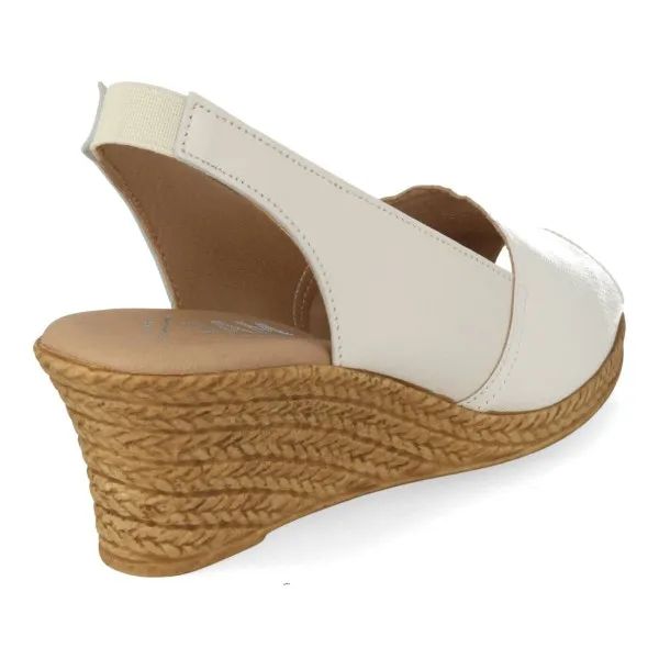 SANDALIAS CUÑA MUJER PIEL MOD. TIERRA BLANCA