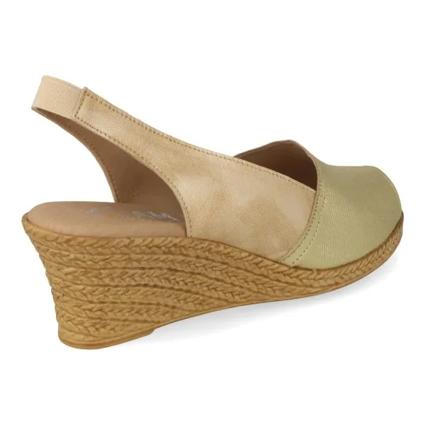 SANDALIAS DORADAS MUJER PIEL MOD. TIERRA DO