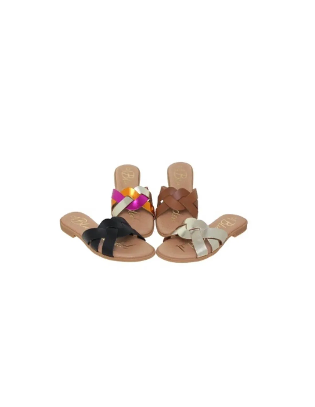 Sandalias mule planta gel