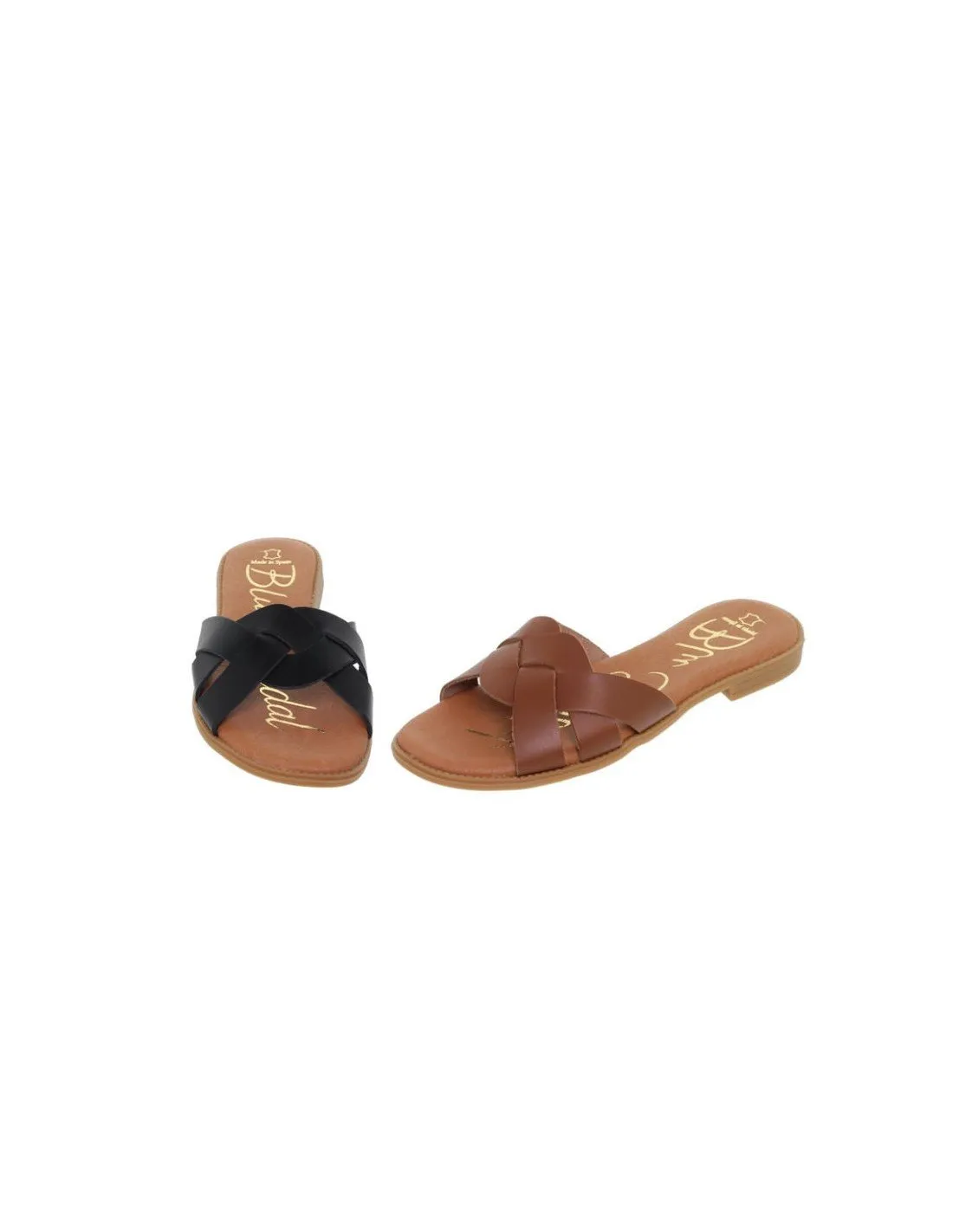 Sandalias mule planta gel