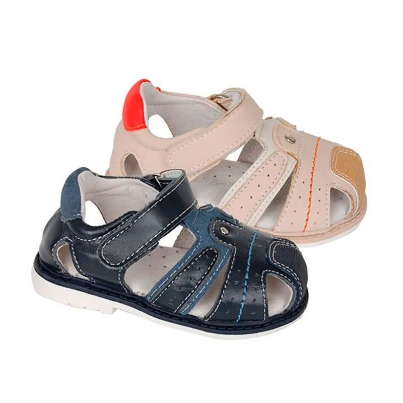 Sandalias niño de piel con refuerzo