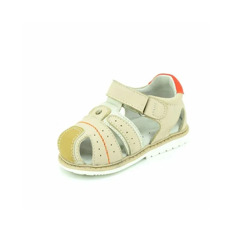 Sandalias niño de piel con refuerzo